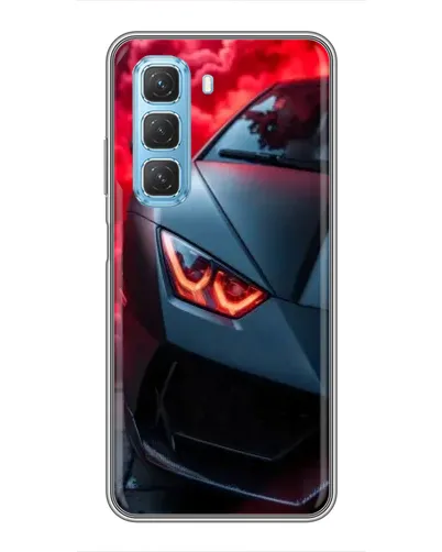 Чехол для Infinix Hot 50 5G с картинкой «Lamborghini красное сияние» Чехол для Infinix Hot 50 5G с картинкой «Lamborghini красное сияние»