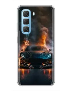 Чехол для Infinix Hot 50 5G с картинкой «Lamborghini дымная эстетика» Чехол для Infinix Hot 50 5G с картинкой «Lamborghini дымная эстетика»