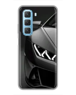Чехол для Infinix Hot 50 5G с картинкой «Lamborghini фары детализация» Чехол для Infinix Hot 50 5G с картинкой «Lamborghini фары детализация»