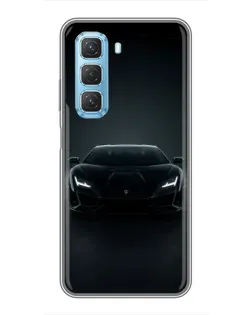 Чехол для Infinix Hot 50 5G с картинкой «Черный Lamborghini Aventador» Чехол для Infinix Hot 50 5G с картинкой «Черный Lamborghini Aventador»