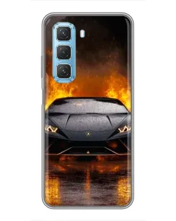 Чехол для Infinix Hot 50 5G с картинкой «Lamborghini в огне» Чехол для Infinix Hot 50 5G с картинкой «Lamborghini в огне»