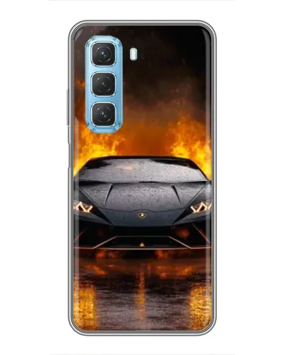 Чехол для Infinix Hot 50 5G с картинкой «Lamborghini в огне» Чехол для Infinix Hot 50 5G с картинкой «Lamborghini в огне»