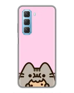 Чохол для Infinix Hot 50 5G з картинкою «Pusheen та печиво»
