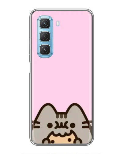Чехол для Infinix Hot 50 5G с картинкой «Pusheen и печенье» Чехол для Infinix Hot 50 5G с картинкой «Pusheen и печенье»