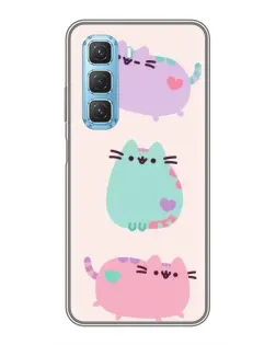 Чохол для Infinix Hot 50 5G з картинкою «Pusheen тріо» Чохол для Infinix Hot 50 5G з картинкою «Pusheen тріо»