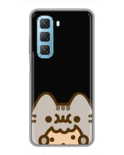 Чохол для Infinix Hot 50 5G з картинкою «Пушин на чорному»