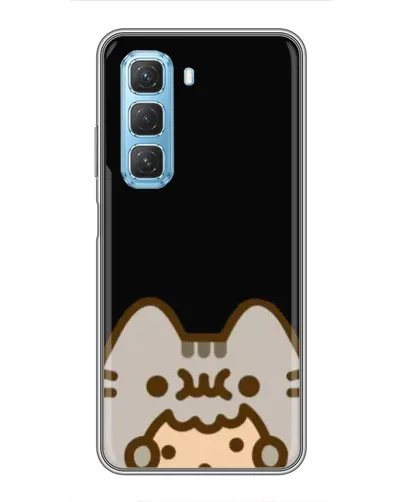 Чехол для Infinix Hot 50 5G с картинкой «Пушин на черном» Чехол для Infinix Hot 50 5G с картинкой «Пушин на черном»