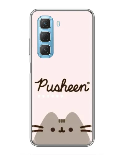 Чехол для Infinix Hot 50 5G с картинкой «Pusheen логотип» Чехол для Infinix Hot 50 5G с картинкой «Pusheen логотип»
