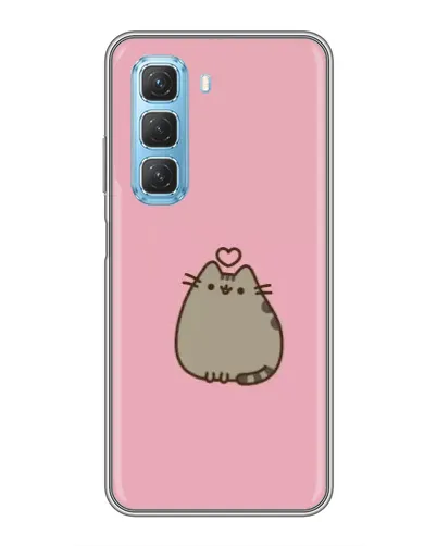 Чехол для Infinix Hot 50 5G с картинкой «Pusheen сердце» Чехол для Infinix Hot 50 5G с картинкой «Pusheen сердце»