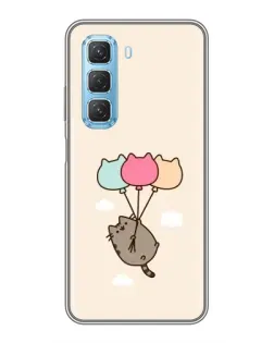 Чохол для Infinix Hot 50 5G з картинкою «Пушин на кульках»
