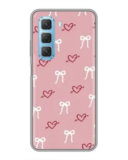 Чохол для Infinix Hot 50 5G з картинкою «Серця та банти»