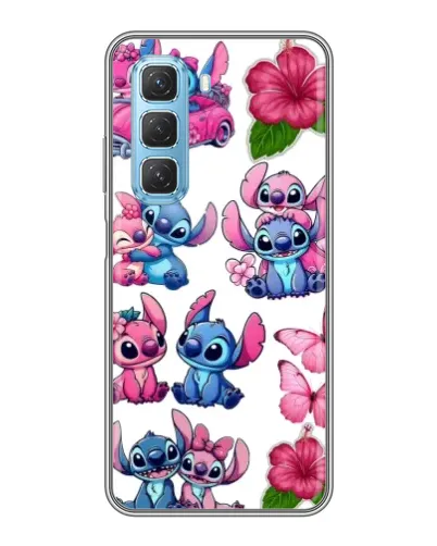 Чехол для Infinix Hot 50 5G с картинкой «Стикеры Stitch и Angel» Чехол для Infinix Hot 50 5G с картинкой «Стикеры Stitch и Angel»