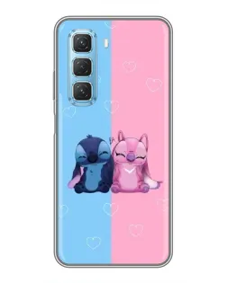Чохол для Infinix Hot 50 5G з картинкою «Stitch та Angel Love» Чохол для Infinix Hot 50 5G з картинкою «Stitch та Angel Love»