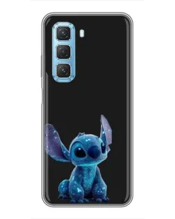 Чохол для Infinix Hot 50 5G з картинкою «Стіч на чорному» Чохол для Infinix Hot 50 5G з картинкою «Стіч на чорному»