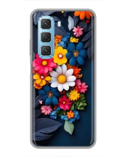 Чехол для Infinix Hot 50 5G с картинкой «Цветочная феерия»