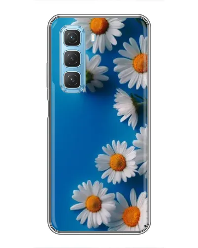 Чехол для Infinix Hot 50 5G с картинкой «Белоснежные маргаритки»