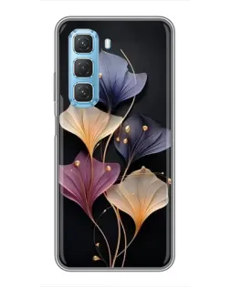 Чохол для Infinix Hot 50 5G з картинкою «Лілові квіти грації»