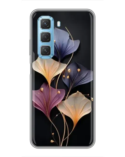 Чехол для Infinix Hot 50 5G с картинкой «Лиловые цветы грации»