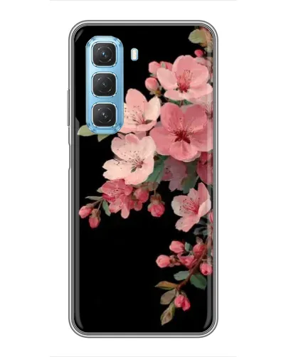 Чехол для Infinix Hot 50 5G с картинкой «Розовая ветка сакуры»