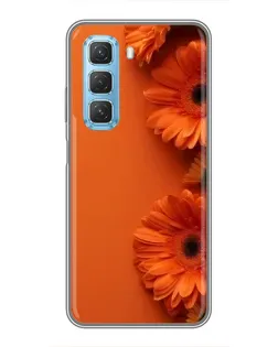 Чохол для Infinix Hot 50 5G з картинкою «Помаранчеві гербери»