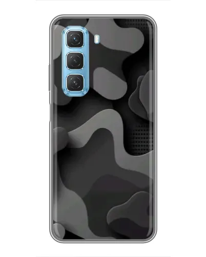 Чехол для Infinix Hot 50 5G с картинкой «Темный абстрактный камуфляж»