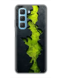 Чохол для Infinix Hot 50 5G з картинкою «Салатовий розлом скелі»