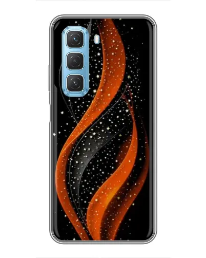Чехол для Infinix Hot 50 5G с картинкой «Огненная звездная волна»