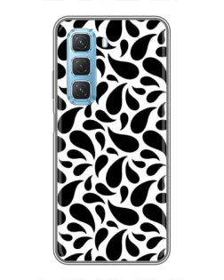 Чехол для Infinix Hot 50 5G с картинкой «Контрастные черные капли»