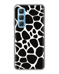 Чехол для Infinix Hot 50 5G с картинкой «Черно-белый жираф»