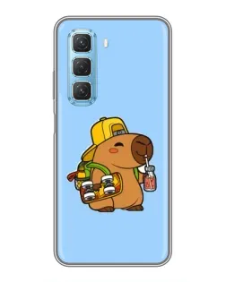 Чохол для Infinix Hot 50 5G з картинкою «Капібара на скейті» Чохол для Infinix Hot 50 5G з картинкою «Капібара на скейті»