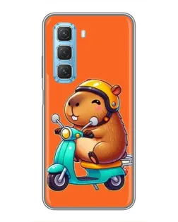 Чохол для Infinix Hot 50 5G з картинкою «Капібара на скутері» Чохол для Infinix Hot 50 5G з картинкою «Капібара на скутері»