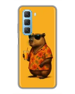 Чохол для Infinix Hot 50 5G з картинкою «Капібара на відпочинку» Чохол для Infinix Hot 50 5G з картинкою «Капібара на відпочинку»