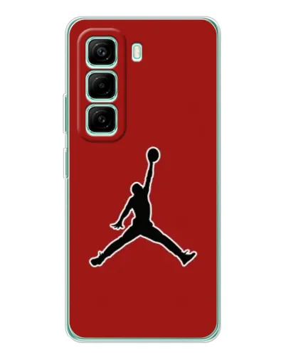 Чехол для Infinix Hot 50 Pro Plus с картинкой «Jordan Red Back» Чехол для Infinix Hot 50 Pro Plus с картинкой «Jordan Red Back»