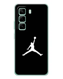 Чехол для Infinix Hot 50 Pro Plus с картинкой «Jordan Silhouette»