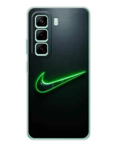 Чехол для Infinix Hot 50 Pro Plus с картинкой «Неоновый контур Nike»