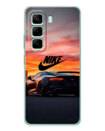 Чехол для Infinix Hot 50 Pro Plus с картинкой «Nike и суперкар»