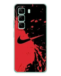 Чехол для Infinix Hot 50 Pro Plus с картинкой «Красные брызги Nike» Чехол для Infinix Hot 50 Pro Plus с картинкой «Красные брызги Nike»