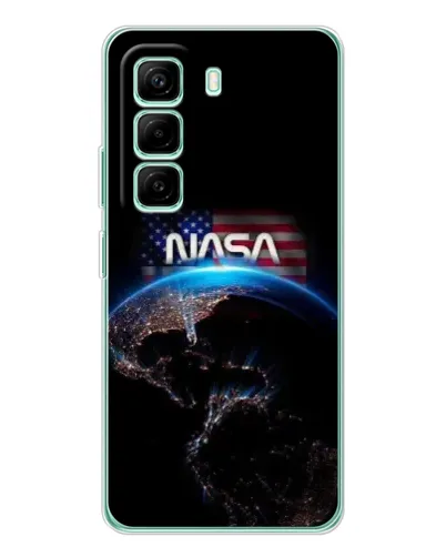 Чехол для Infinix Hot 50 Pro Plus с картинкой «Земля из космоса NASA»