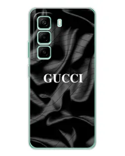 Чохол для Infinix Hot 50 Pro Plus з картинкою «Gucci — шовкові хвилі» Чохол для Infinix Hot 50 Pro Plus з картинкою «Gucci — шовкові хвилі»