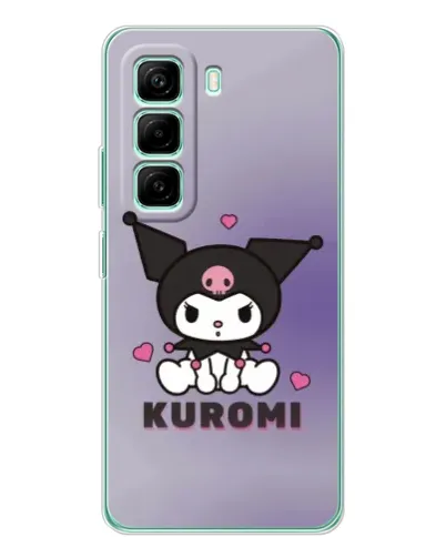 Чехол для Infinix Hot 50 Pro Plus с картинкой «Kuromi — фиолетовый арт»