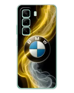 Чехол для Infinix Hot 50 Pro Plus с картинкой «Золотистый дым BMW»