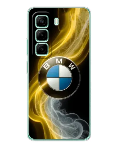 Чехол для Infinix Hot 50 Pro Plus с картинкой «Золотистый дым BMW» Чехол для Infinix Hot 50 Pro Plus с картинкой «Золотистый дым BMW»