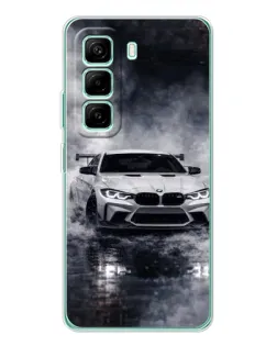 Чехол для Infinix Hot 50 Pro Plus с картинкой «BMW сквозь туман»