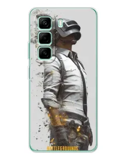 Чехол для Infinix Hot 50 Pro Plus с картинкой «PUBG — боец в пыли»