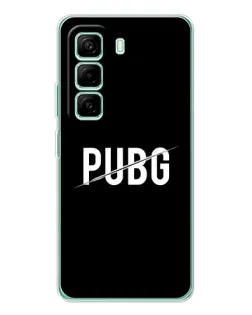 Чехол для Infinix Hot 50 Pro Plus с картинкой «PUBG — белый логотип»