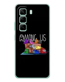 Чехол для Infinix Hot 50 Pro Plus с картинкой «Логотип Among Us»