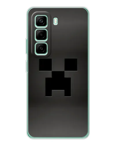 Чехол для Infinix Hot 50 Pro Plus с картинкой «Черный крипер градиент» Чехол для Infinix Hot 50 Pro Plus с картинкой «Черный крипер градиент»