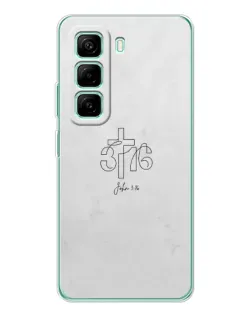 Чохол для Infinix Hot 50 Pro Plus з картинкою «Івана 3:16 Хрест» Чохол для Infinix Hot 50 Pro Plus з картинкою «Івана 3:16 Хрест»