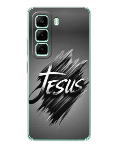 Чехол для Infinix Hot 50 Pro Plus с картинкой «Надпись Jesus Graffiti»