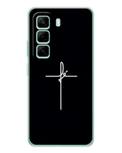 Чехол для Infinix Hot 50 Pro Plus с картинкой «Тонкий крест»
